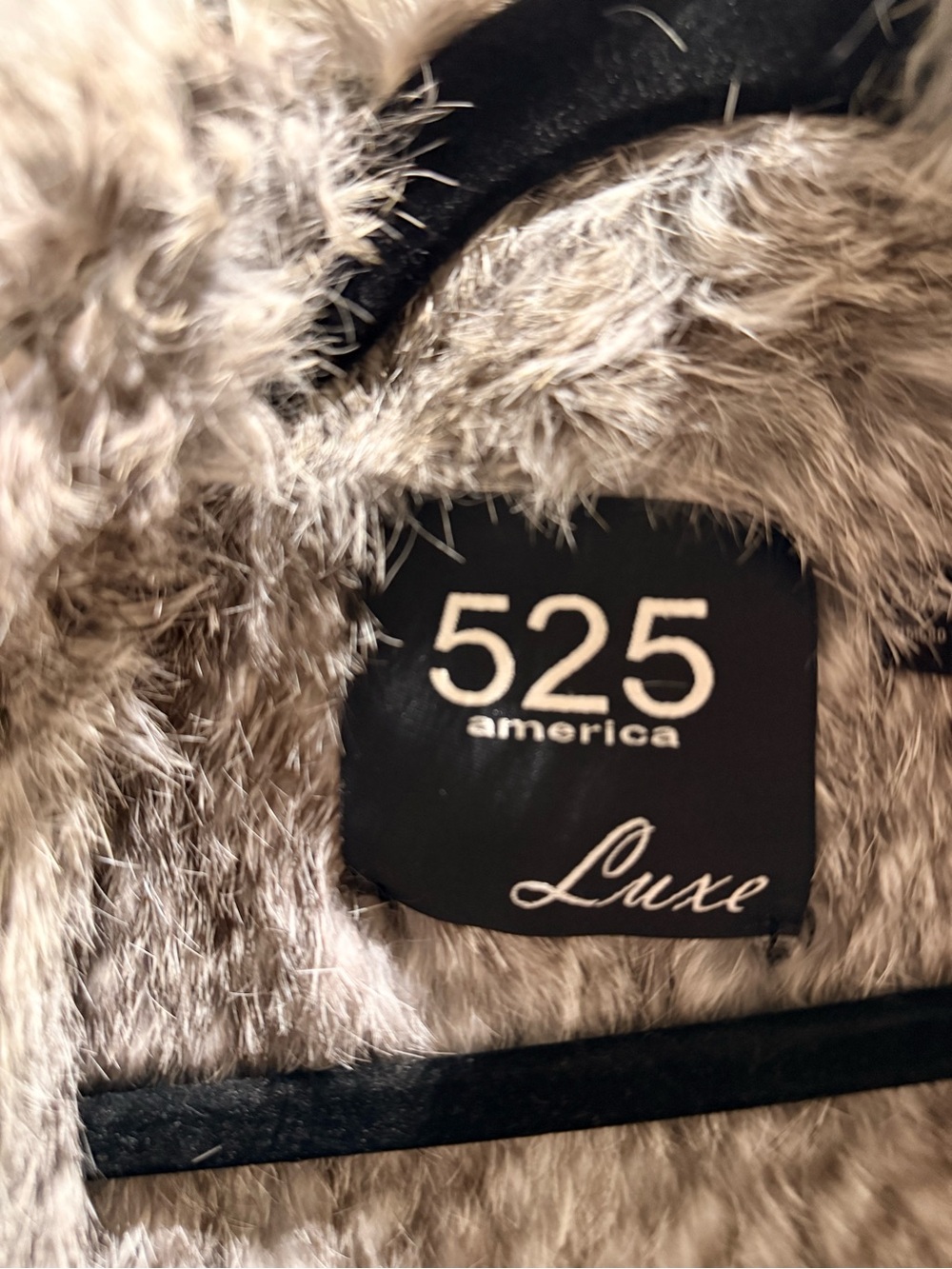 Real Rabbit Fur Vest - Taupe-Grey - Picture 6 of 9